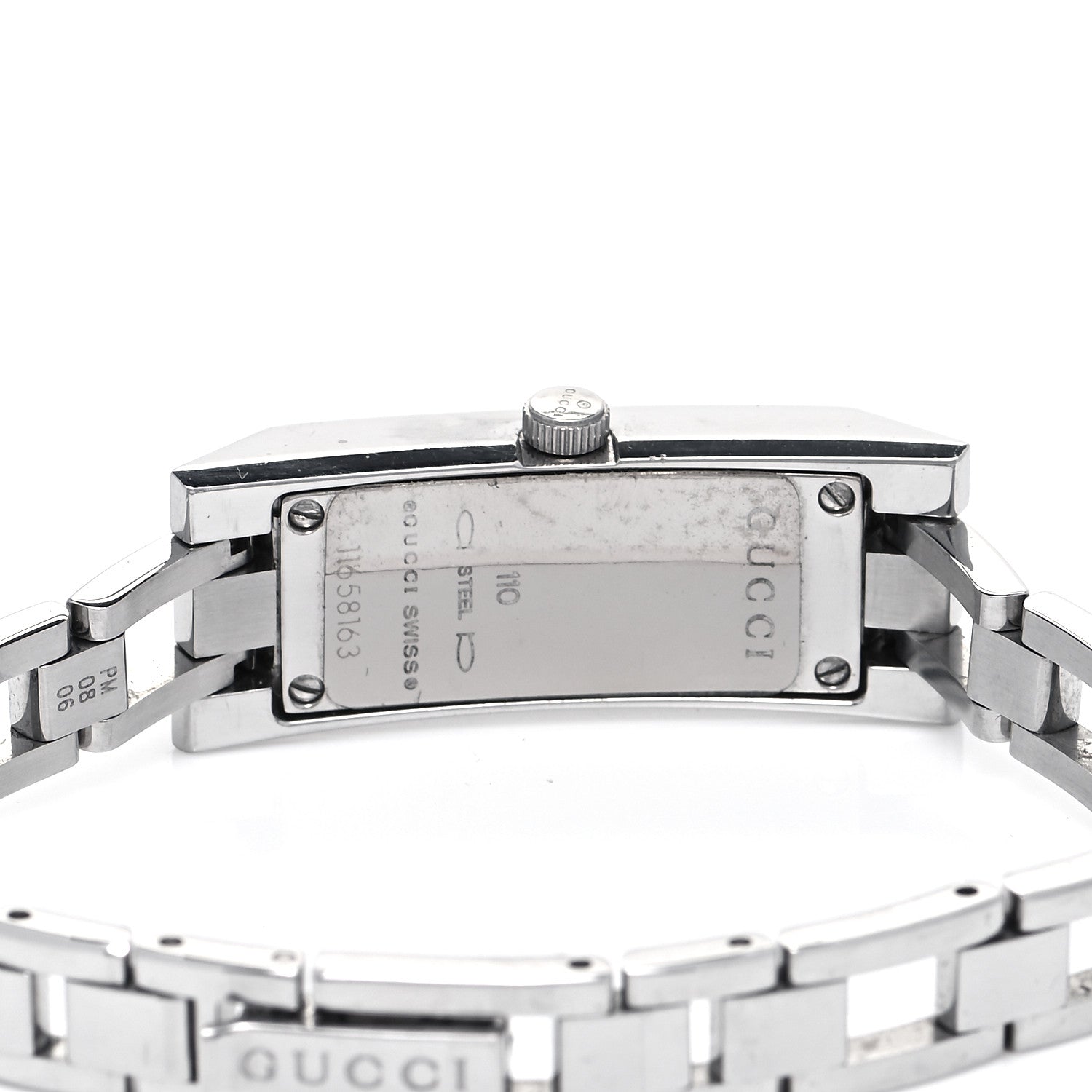 Gucci Stainless Steel Diamond 13mm Quartz Watch Black 4 of 4