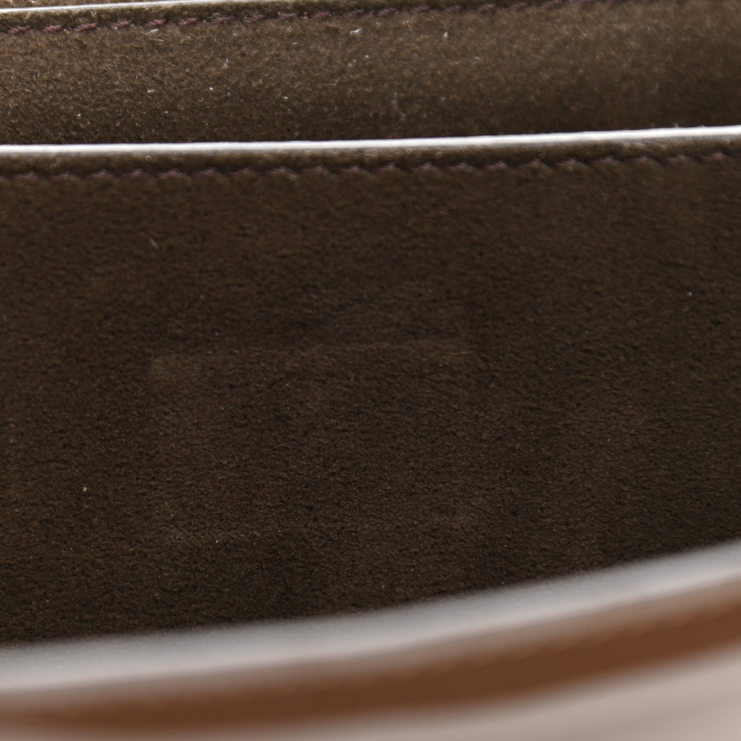 Fendi Vitello Vernice Mou Karligraphy Crossbody Bag Ebano 11 of 13