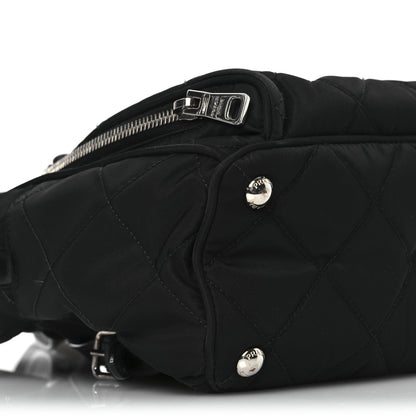 Prada Nylon Tessuto Impuntu Quilted Backpack Black 10 of 13