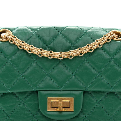 Chanel Aged Calfskin Quilted 2.55 Reissue Mini Flap Green 8 of 10