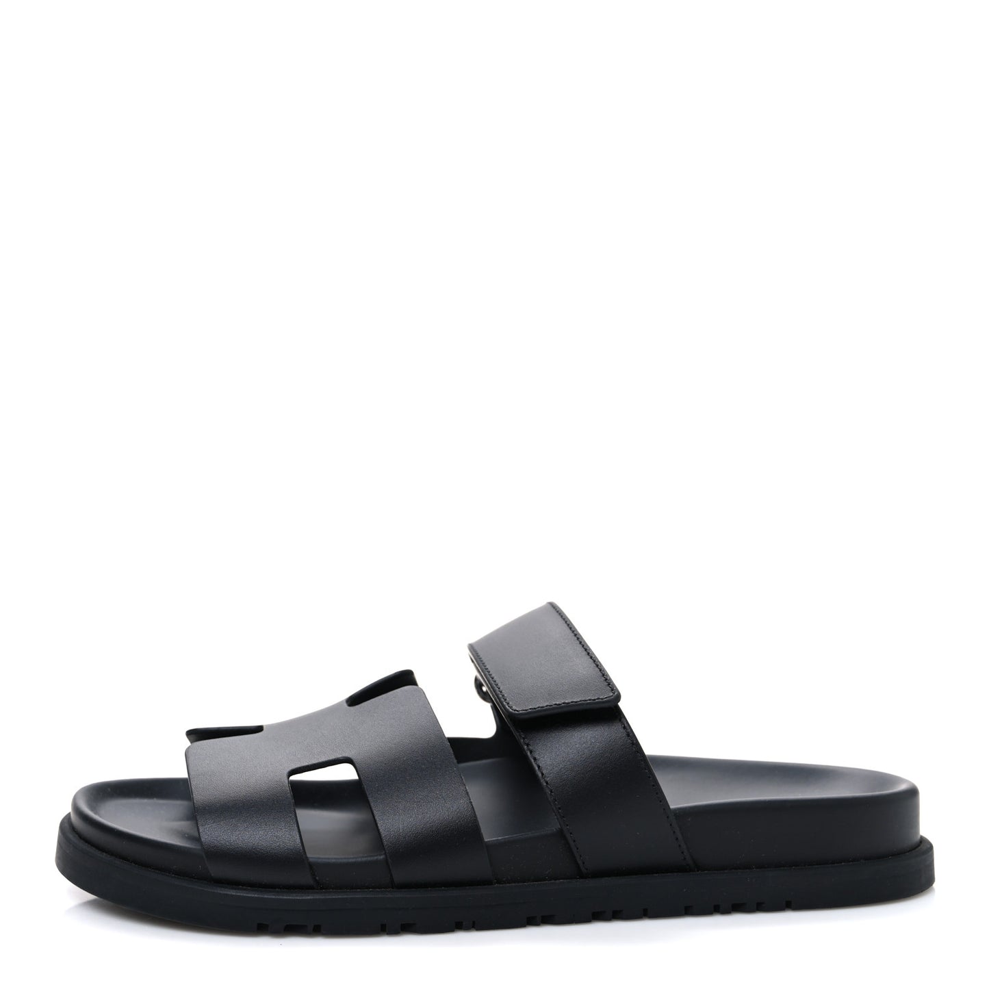 Calfskin Womens Chypre Sandals 38.5 Black