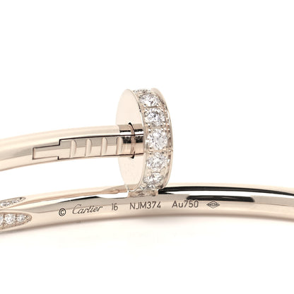 Cartier 18K Yellow Gold Diamond Juste Un Clou Bracelet 16 7 of 10