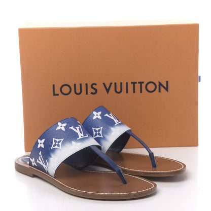 Louis Vuitton Monogram Escale Palma Sandals 39 Blue 9 of 9
