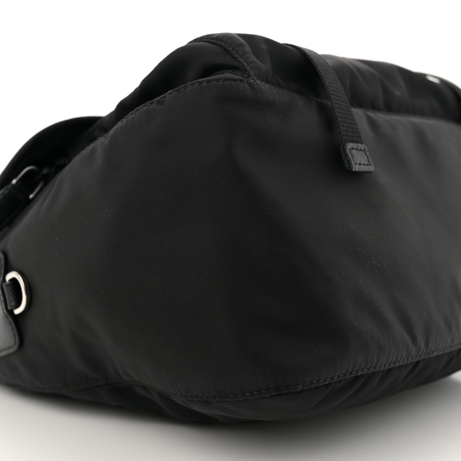 Prada Nylon Vela Double Snap Buckle Messenger Bag Black 8 of 9
