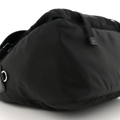 Prada Nylon Vela Double Snap Buckle Messenger Bag Black 8 of 9