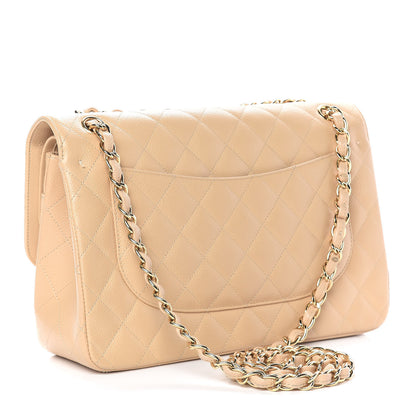 Chanel Caviar Quilted Jumbo Double Flap Beige 3 of 21