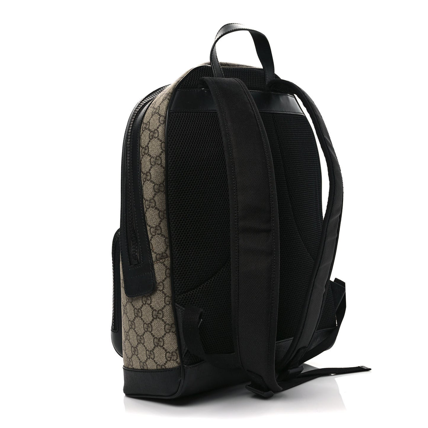 GG Supreme Monogram Medium Backpack Black
