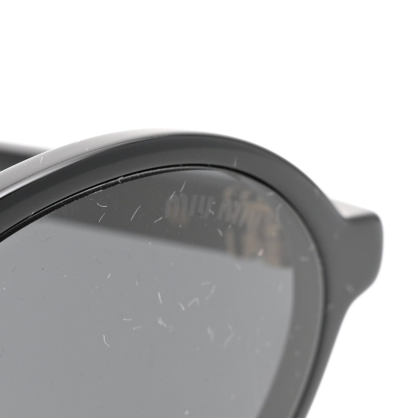 Acetate Oval Regard Sunglasses SMU04Z Black
