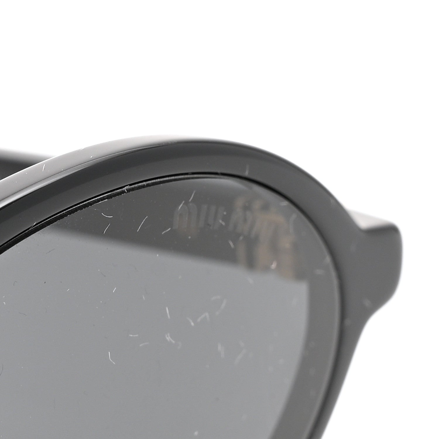 Miu Miu Acetate Oval Regard Sunglasses SMU04Z Black 7 of 10
