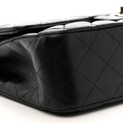 Chanel Lambskin Quilted Medium Double Flap Black 8 of 14