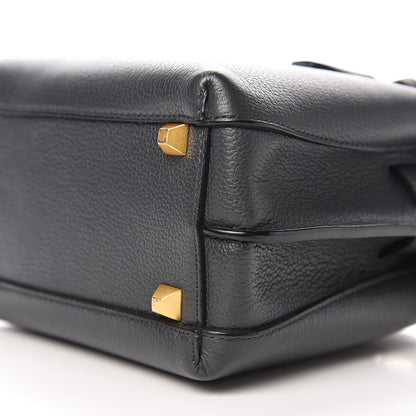 MCM Grained Calfskin Mini Milla Tote Phantom Grey 7 of 8