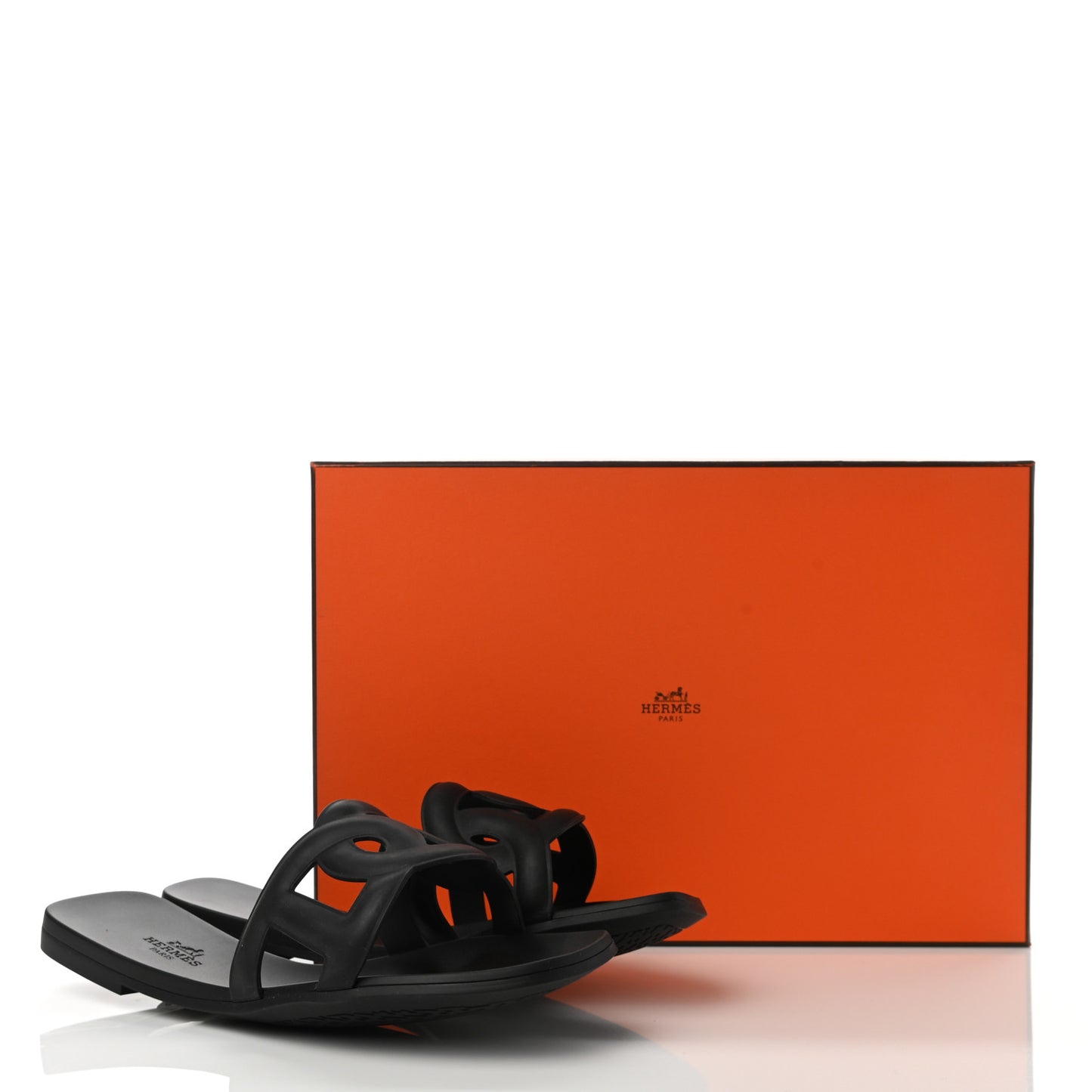 Rubber Aloha Sandals 36 Black