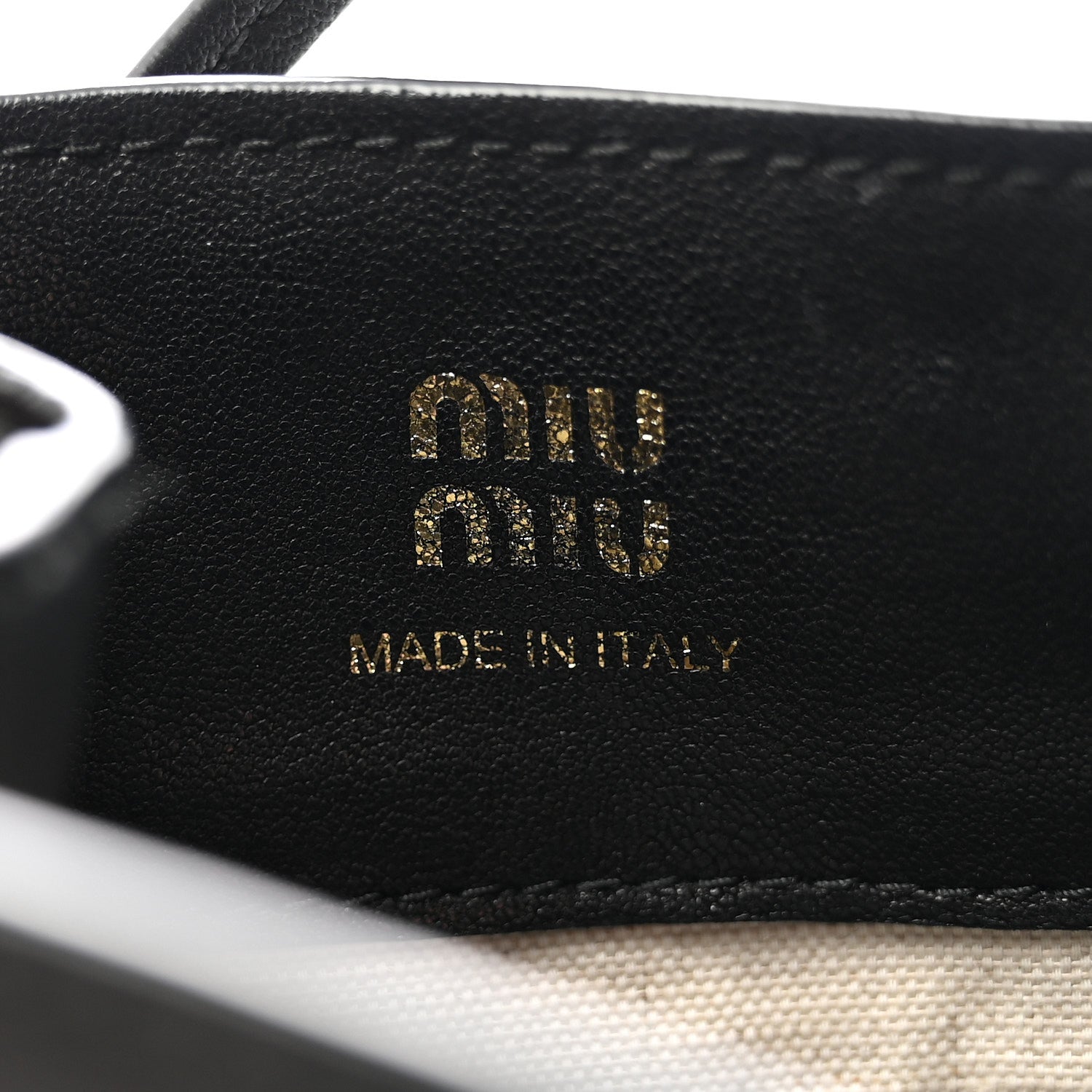 Miu Miu Nappa Mini Bag Black 6 of 9