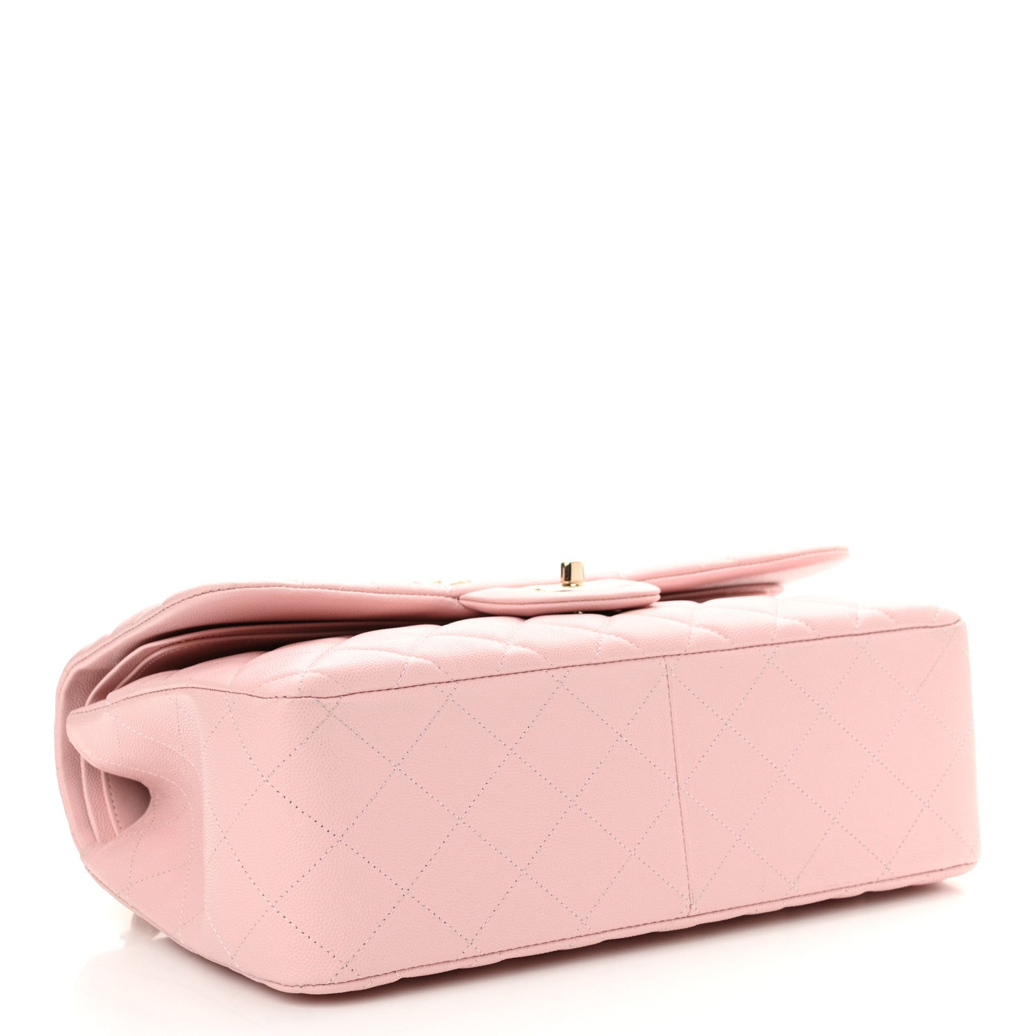 Chanel Caviar Quilted Jumbo Double Flap Light Pink 4 of 10