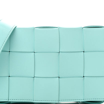 Bottega Veneta Lambskin Maxi Intrecciato Small Cassette Crossbody Bag Celadon 8 of 10