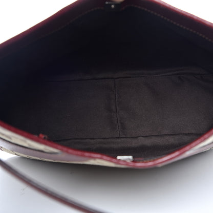 Gucci Monogram Calfskin Shoulder Bag Hobo Red 7 of 10