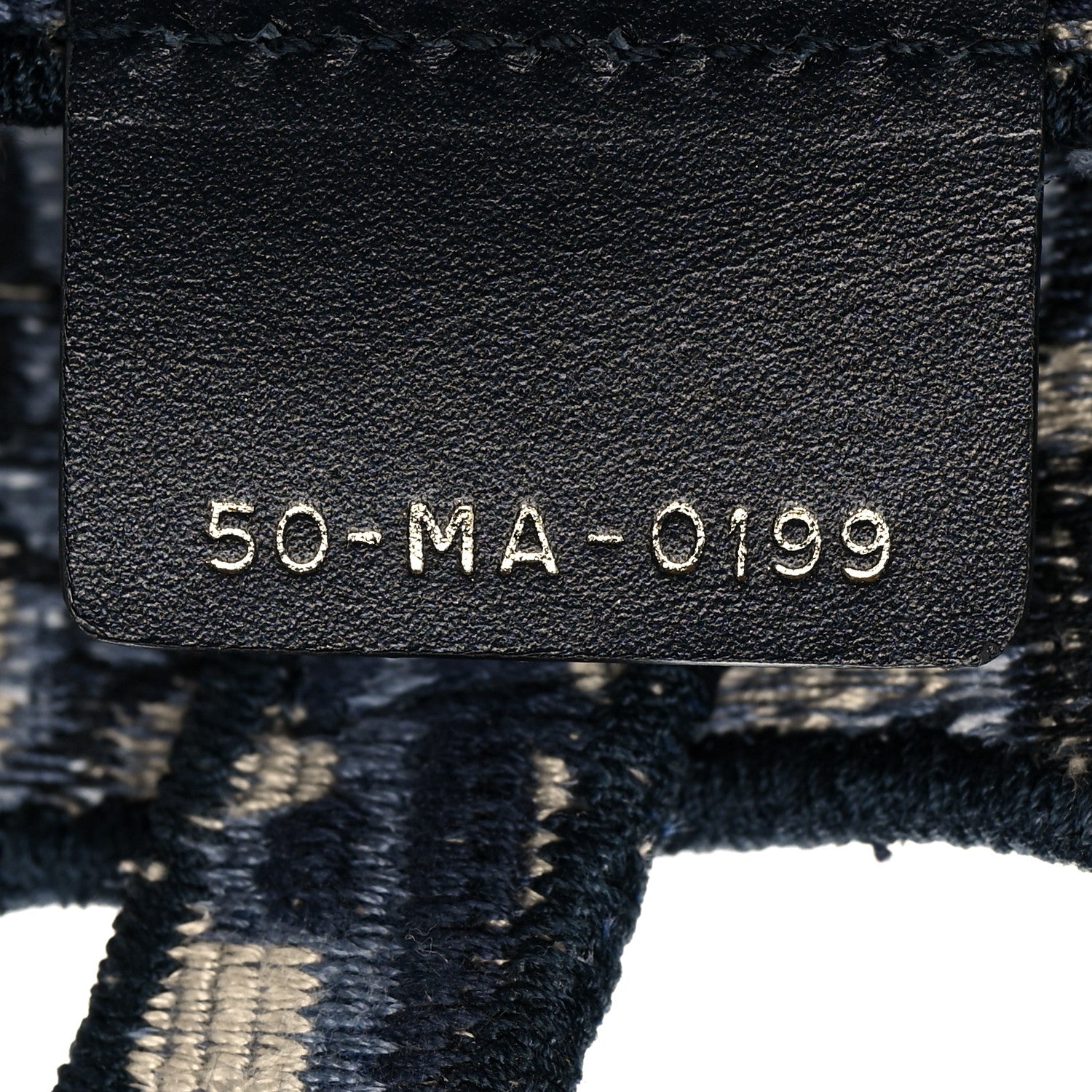 Christian Dior Oblique Embroidered Saddle Belt Pouch Blue 6 of 10