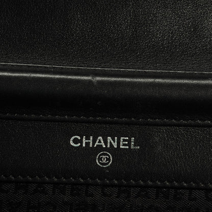 Chanel Lambskin Embossed Lax Wallet On Chain WOC Black 6 of 8