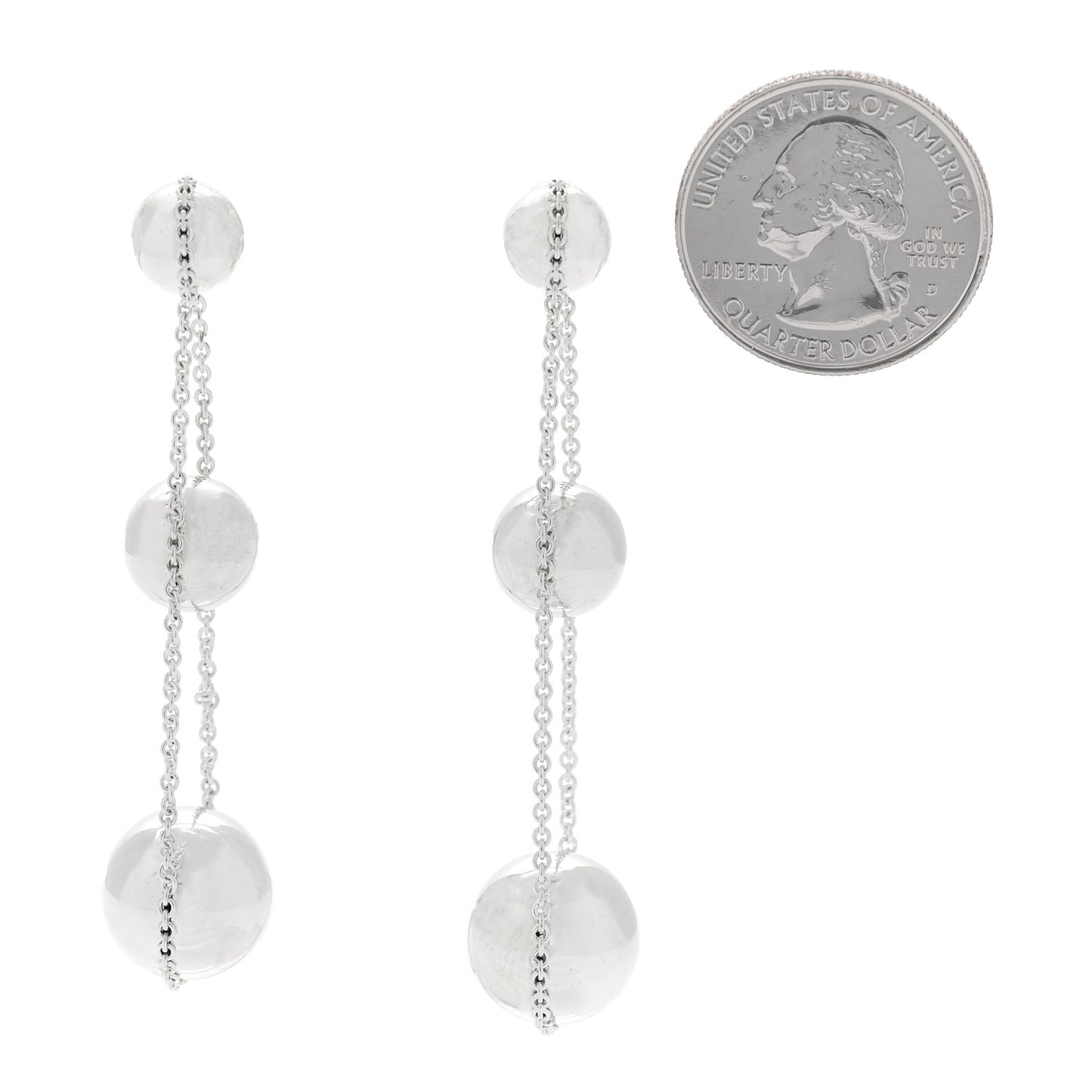 Sterling Silver HardWear Triple Drop Earrings