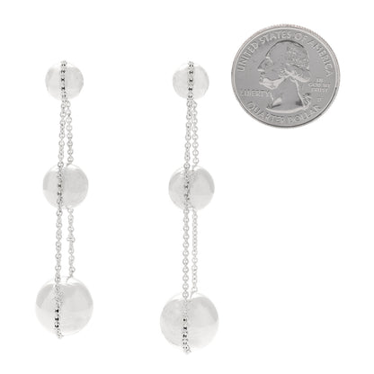 Tiffany Sterling Silver HardWear Triple Drop Earrings 2 of 4