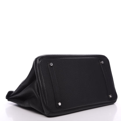 Hermes Taurillon Clemence Birkin 35 Black 4 of 28