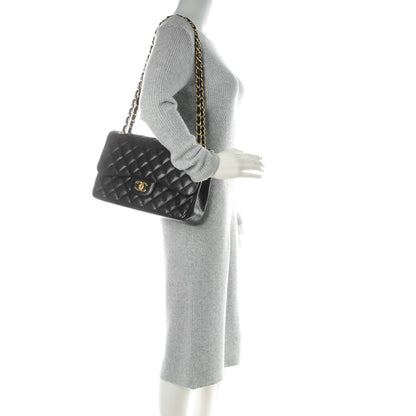 Chanel Caviar Quilted Jumbo Double Flap Black 2 of 8