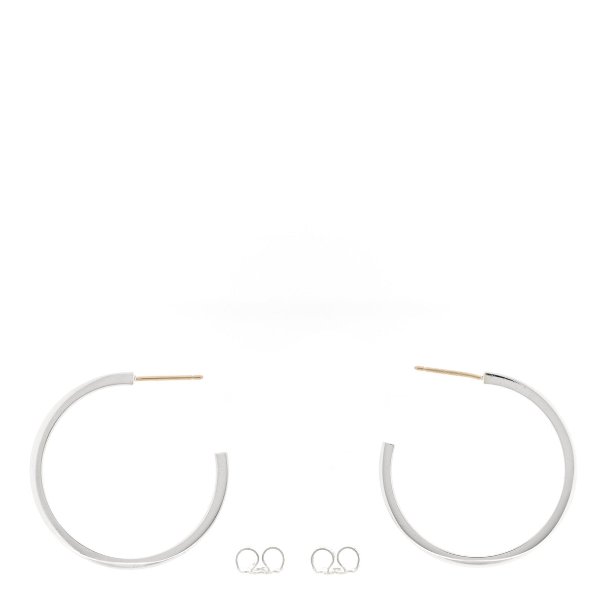 Sterling Silver 1837 Medium Narrow Hoop Earrings