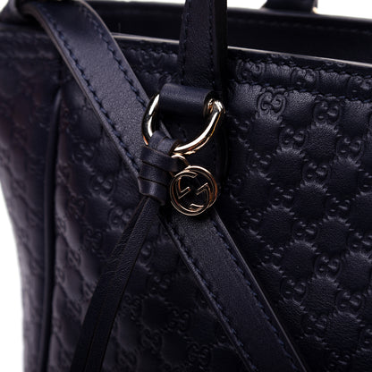 Gucci Microguccissima Small Bree Tote Navy 11 of 12