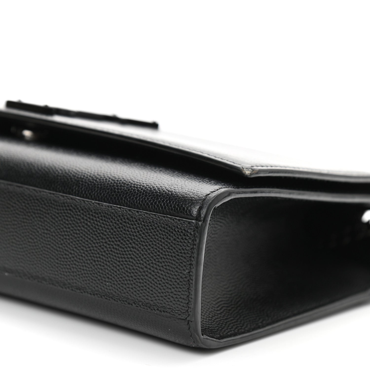 Saint Laurent Grain De Poudre Medium Classic Monogram Kate Satchel Black 10 of 12