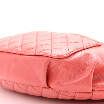 Chanel Crumpled Lambskin Quilted Bi Waist Bag Fanny Pack Pink 10 of 10