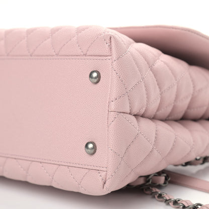 Chanel Caviar Quilted Medium Coco Handle Flap Light Pink 9 of 14