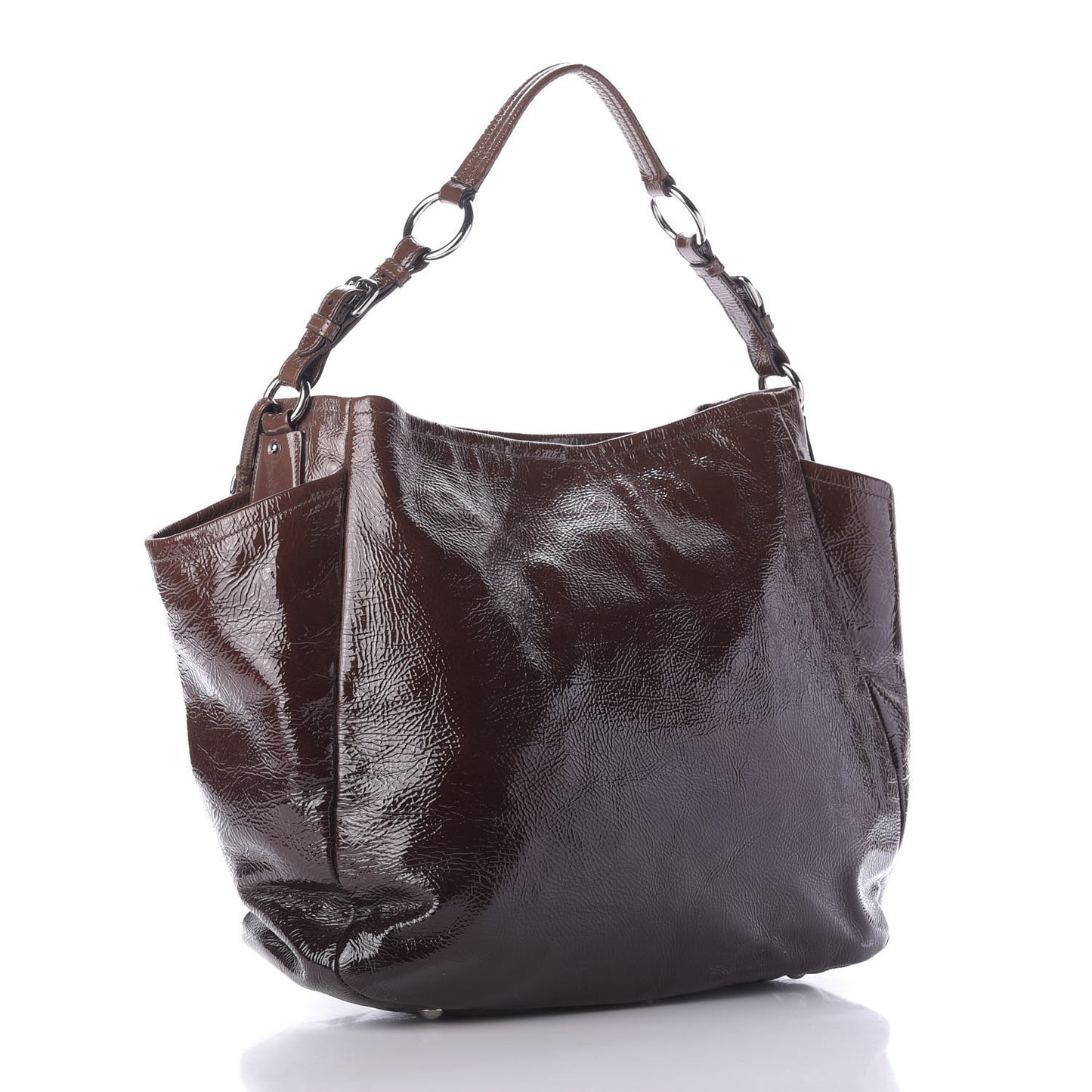 Vernice Sfumata Shoulder Bag Lampone