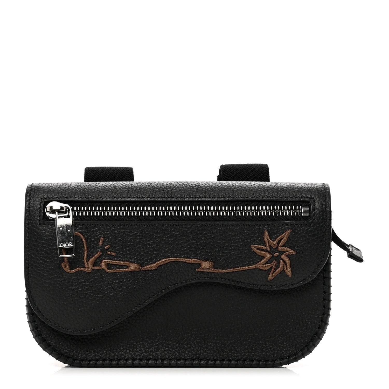 Christian Dior X CACTUS JACK Saddle Arm Pouch Black 1352734