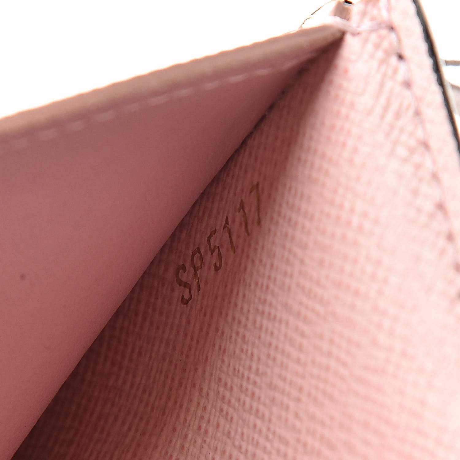 Louis Vuitton Damier Ebene Victorine Wallet Rose Ballerine 7 of 9