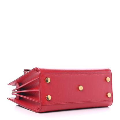 Saint Laurent Calfskin Nano Sac De Jour Lipstick Red 6 of 17