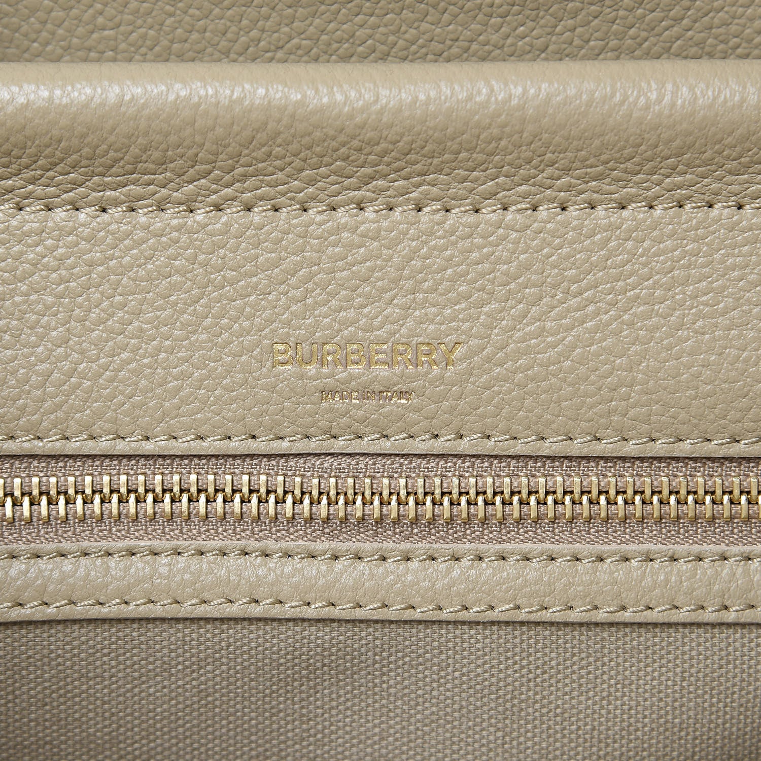 Burberry Calfskin Small Title Bag Honey 9 of 9