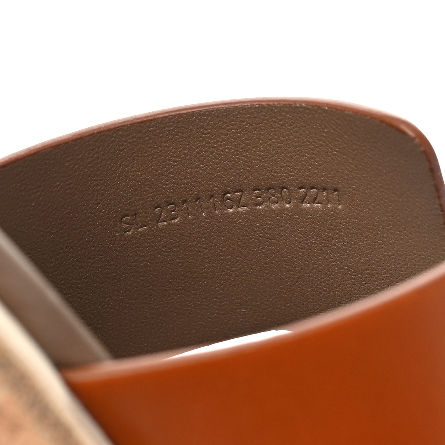 Calfskin Cork Eze 30 Sandals 38 Marron Glaise