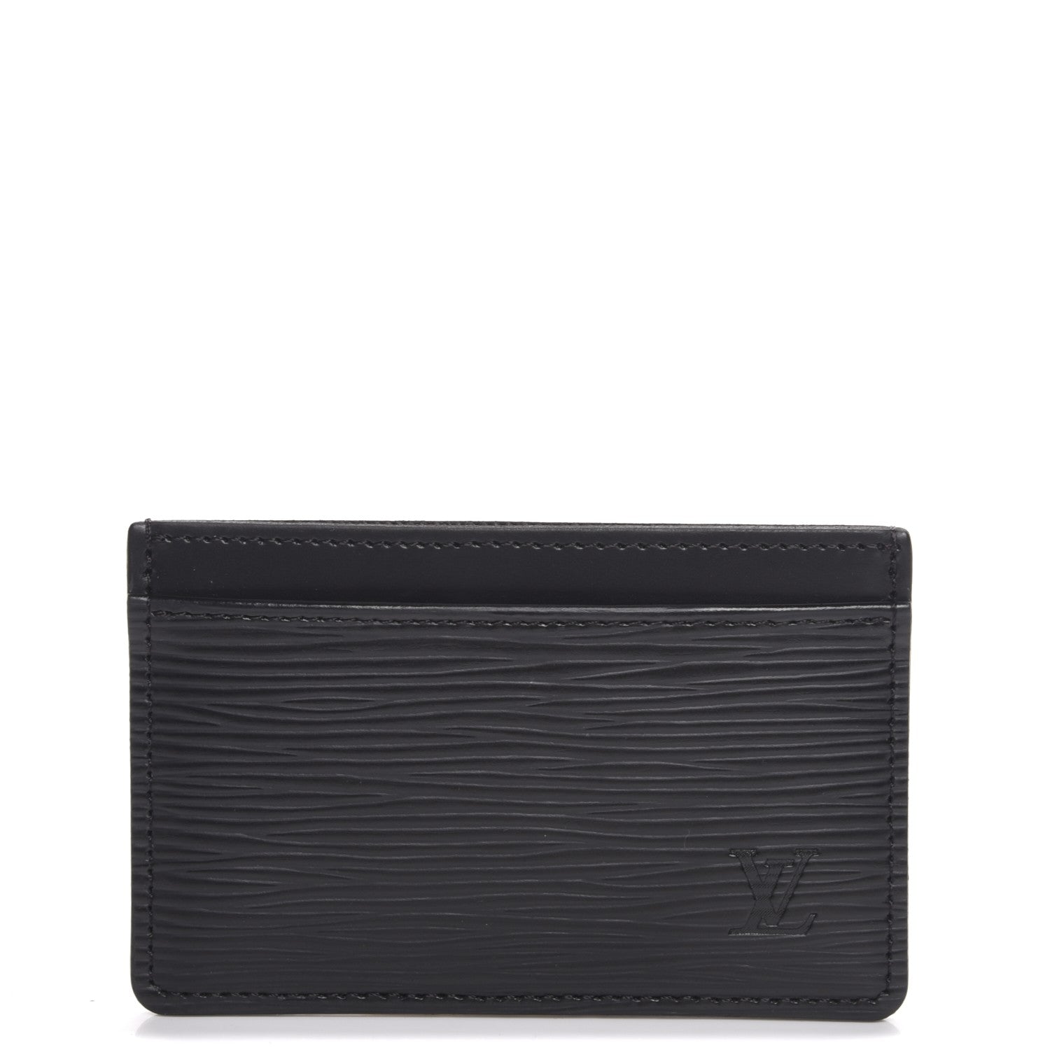 Louis Vuitton Epi Card Holder Black 1 of 8