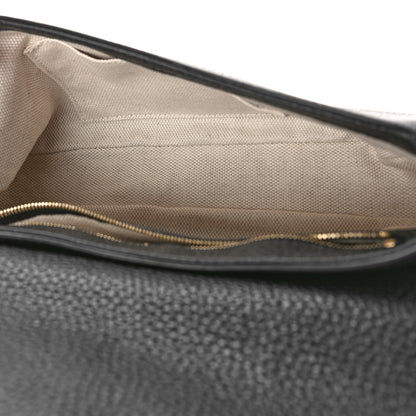 Gucci Pebbled Calfskin Medium Soho Flap Crossbody Black 5 of 9
