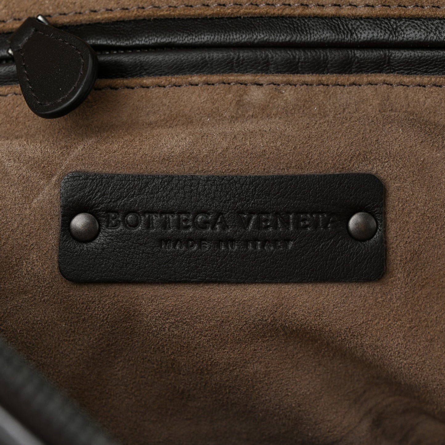 Nappa Intrecciato Nodini Bag Ebano