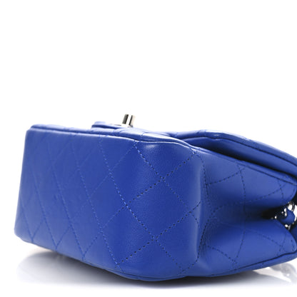 Chanel Lambskin Quilted Mini Square Flap Blue 10 of 12