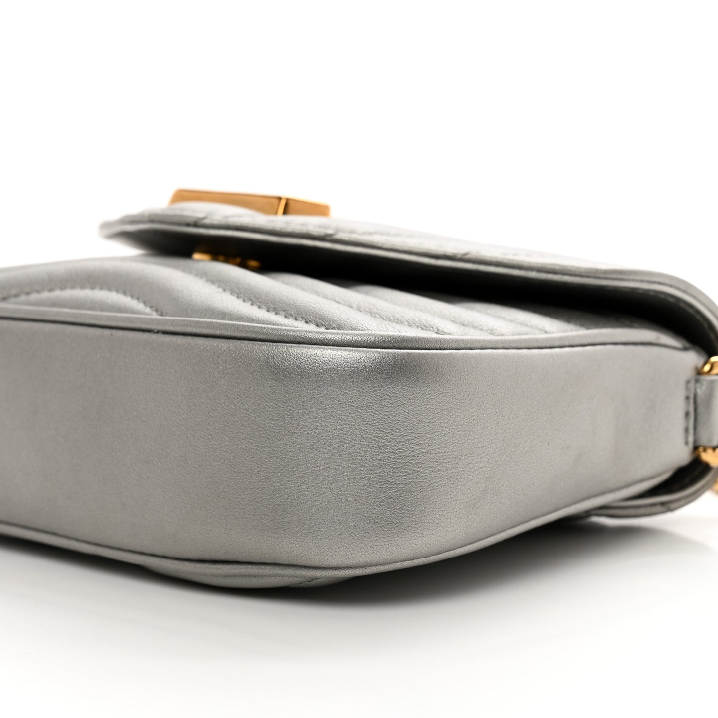 Calfskin New Wave Multi Pochette Metallic Grey
