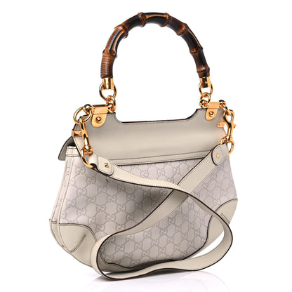 Gucci Guccissima Peggy Bamboo Top Handle Bag Mystic White 2 of 13