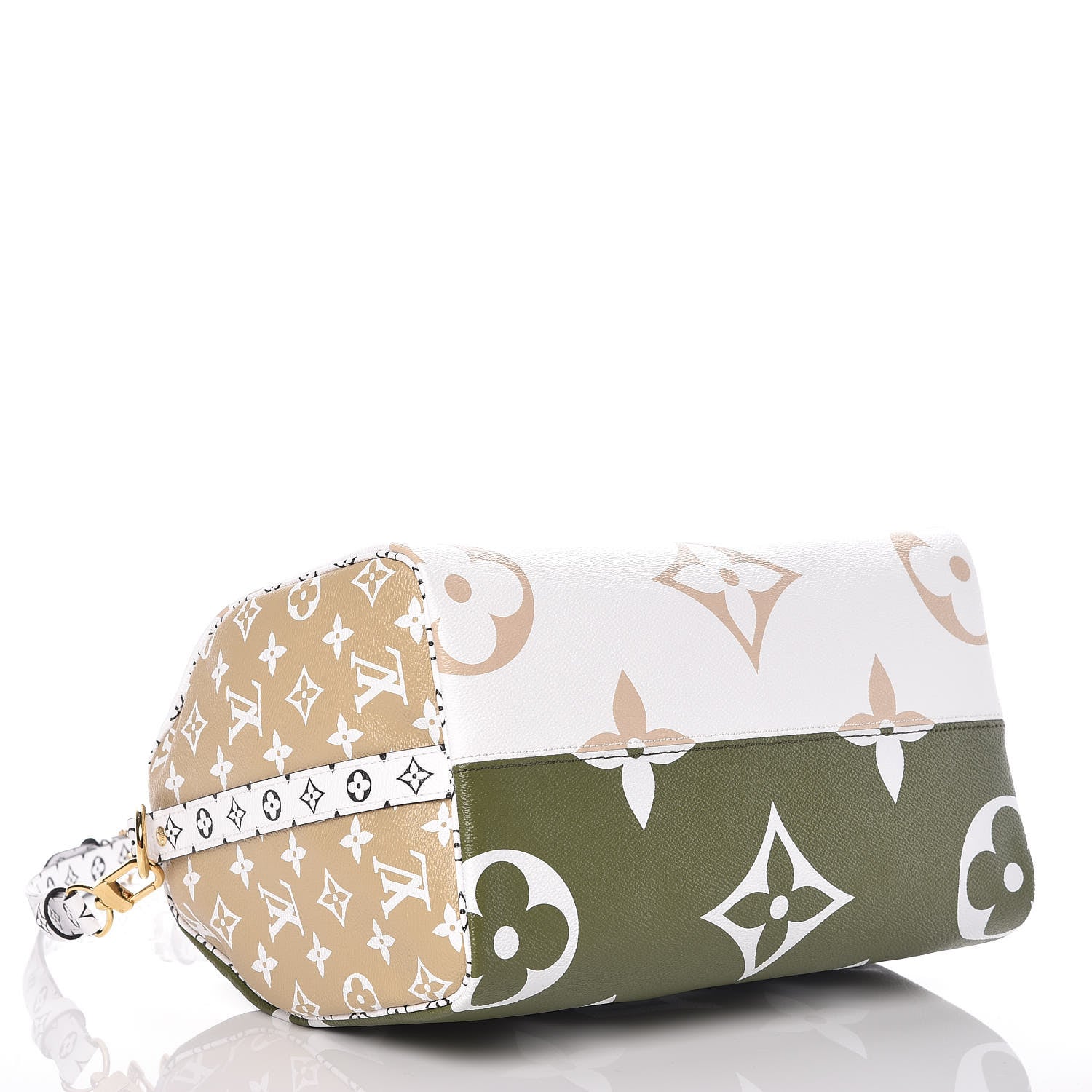 Louis Vuitton Monogram Giant Speedy Bandouliere 30 Kaki Beige 5 of 11