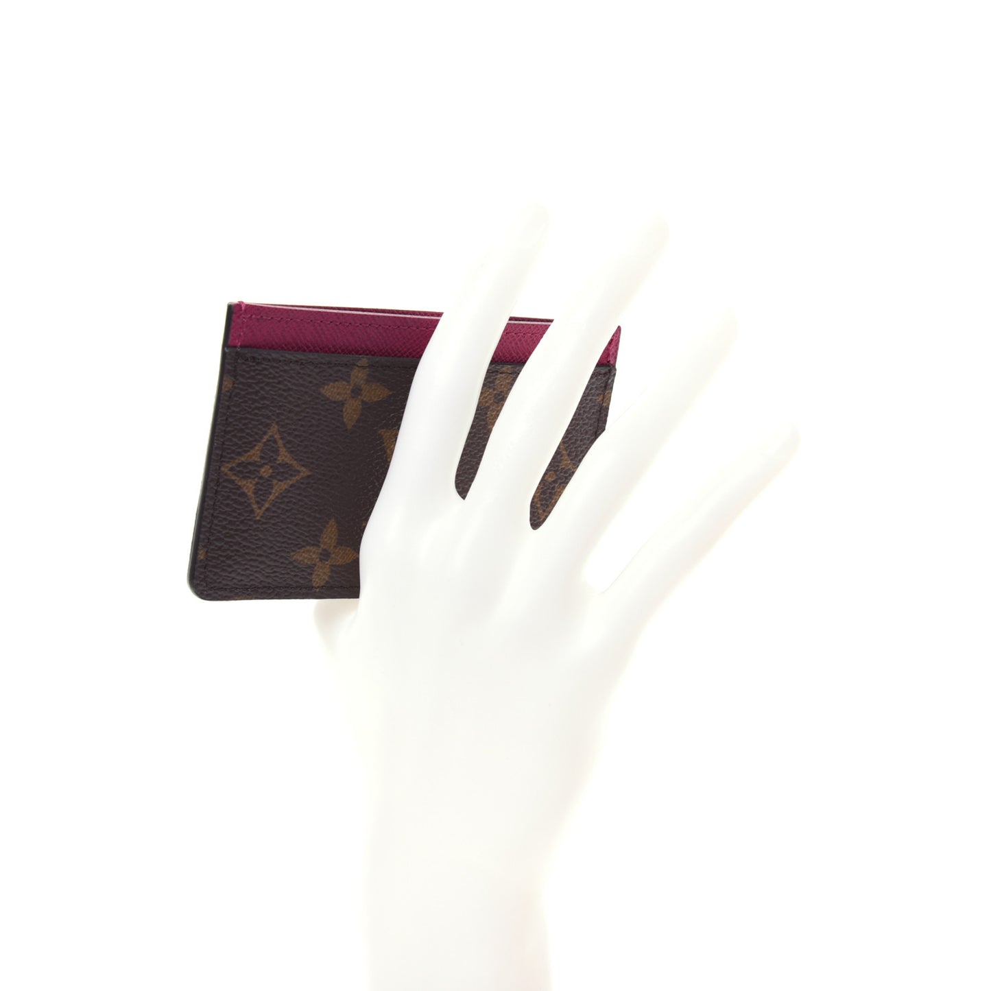 Monogram Card Holder Fuchsia