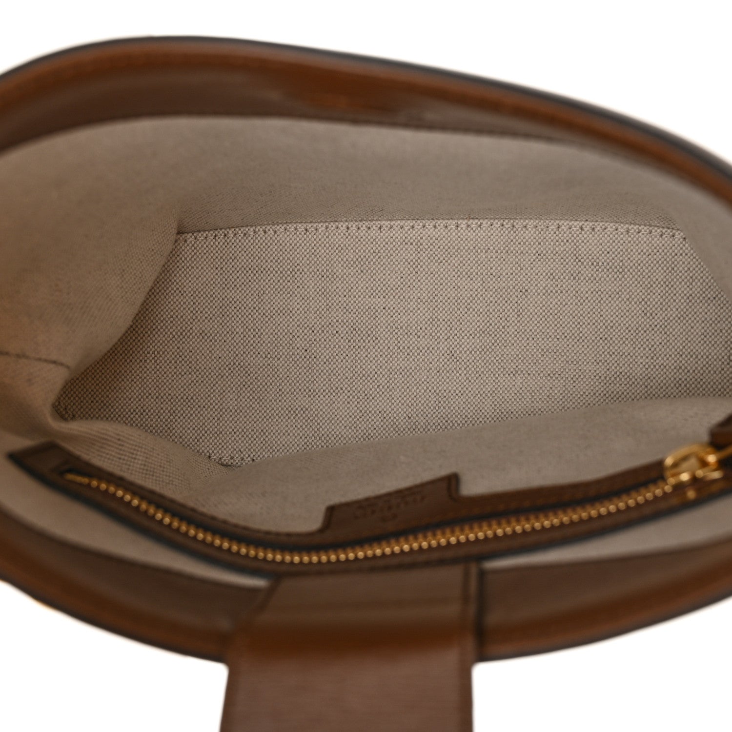 Gucci GG Supreme Monogram Azalea Calfskin Retro Interlocking G Chain Shoulder Bag Beige Ebony Brown Sugar 5 of 12