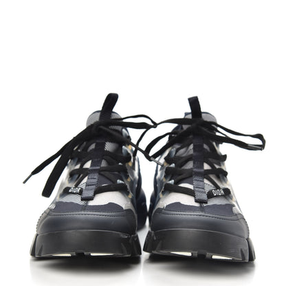 Christian Dior Neoprene Rubber Womens D-Connect Sneakers 38 Blue Black 2 of 7