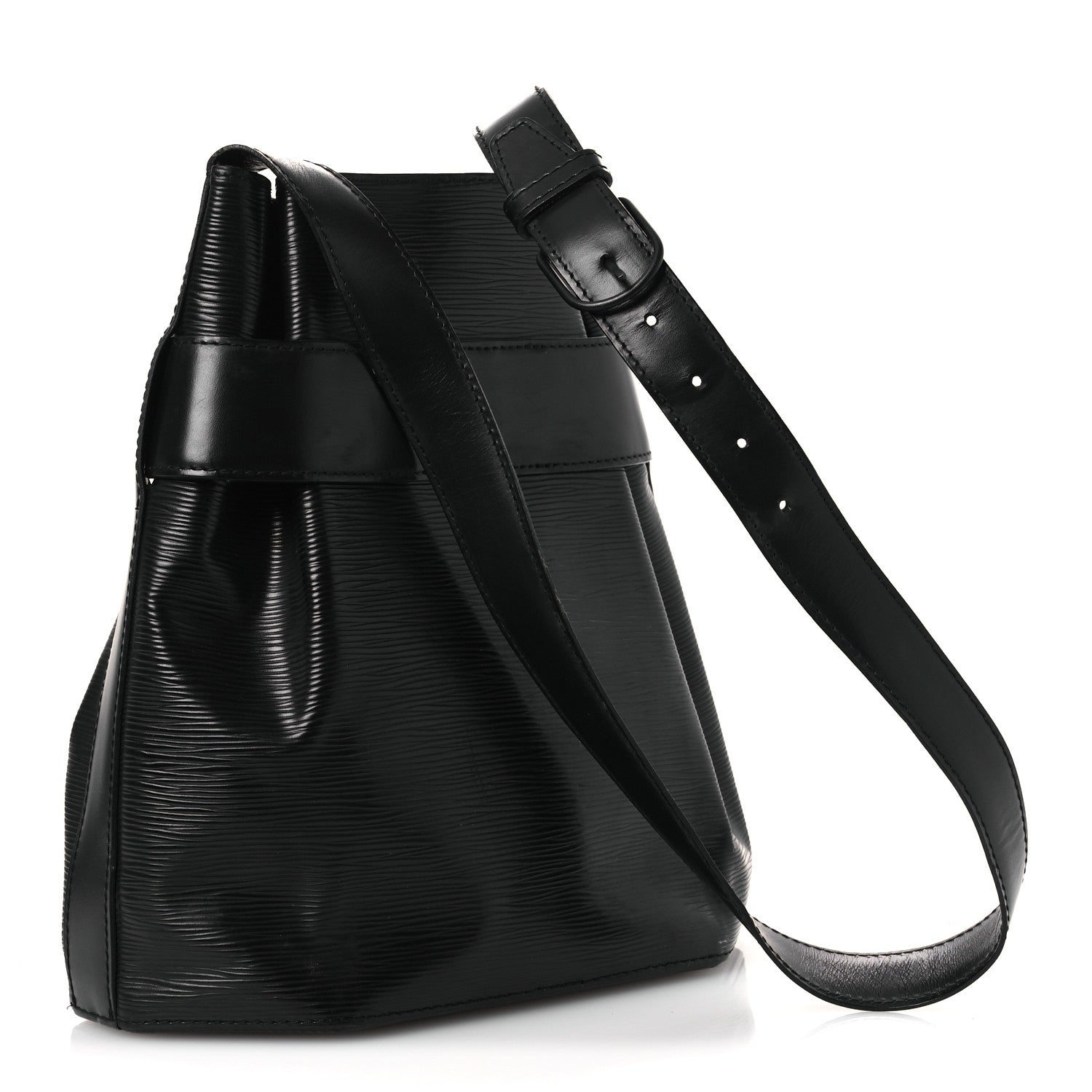 Louis Vuitton Epi Sac D'epaule Black 3 of 12