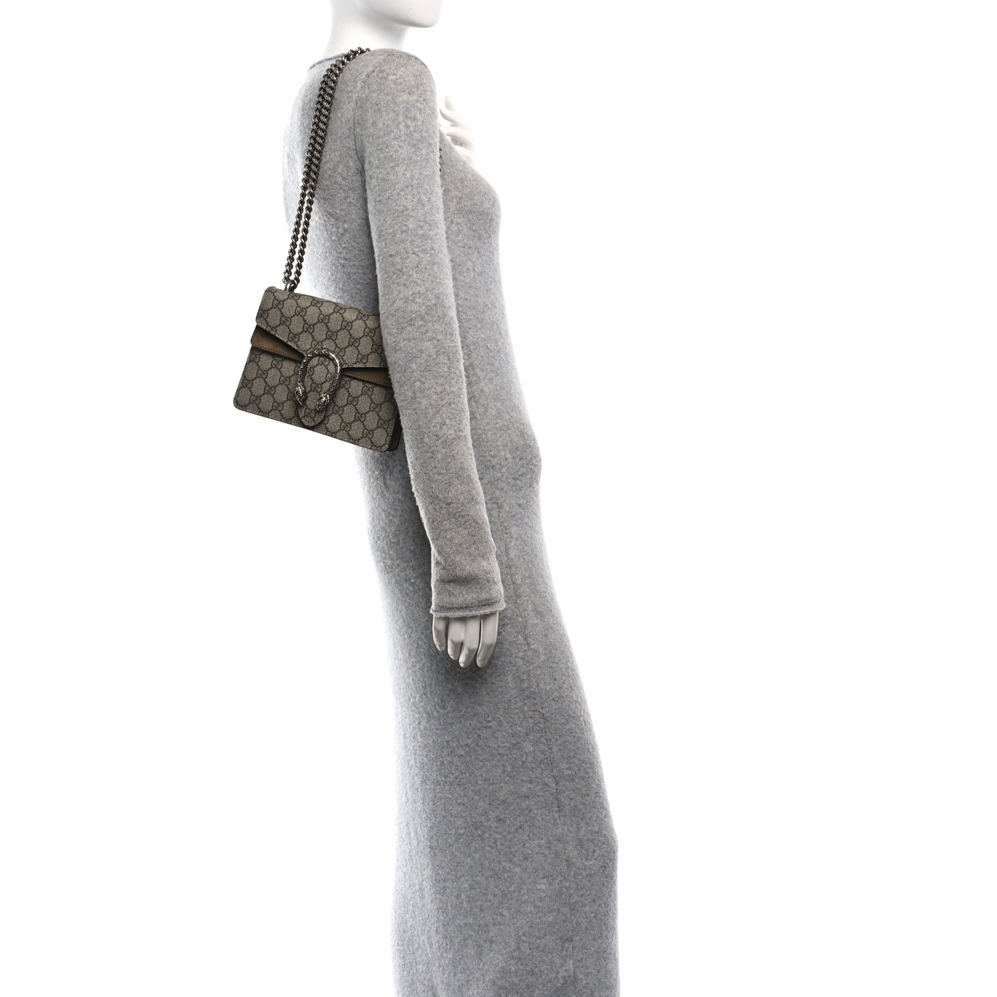 GG Supreme Monogram Mini Dionysus Shoulder Bag Taupe