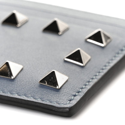 Valentino Garavani Vitello Rockstud Card Holder Niagara 8 of 9